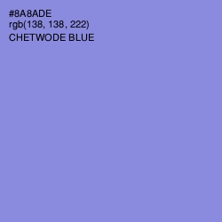 #8A8ADE - Chetwode Blue Color Image